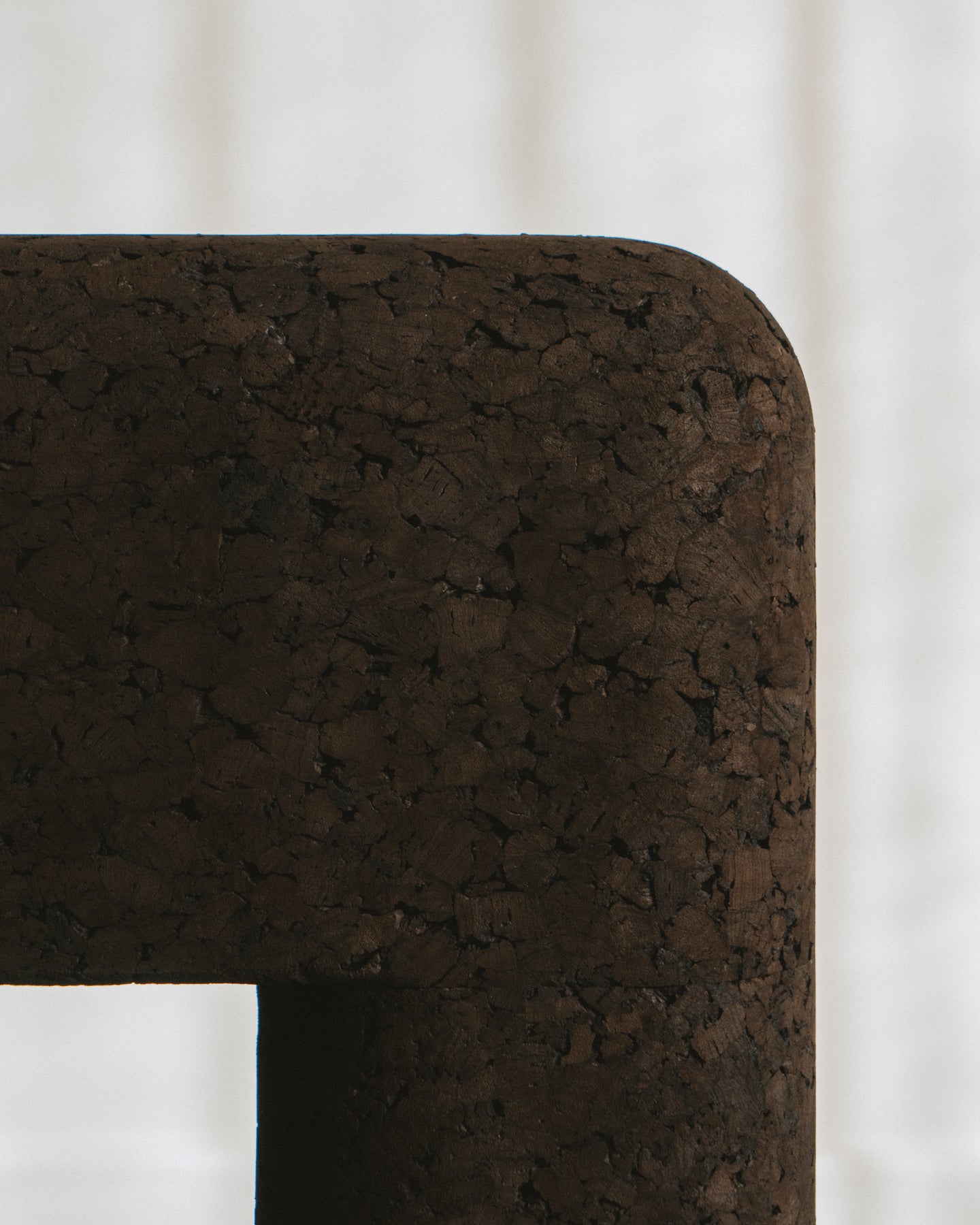 Marcello - black cork stool / side table